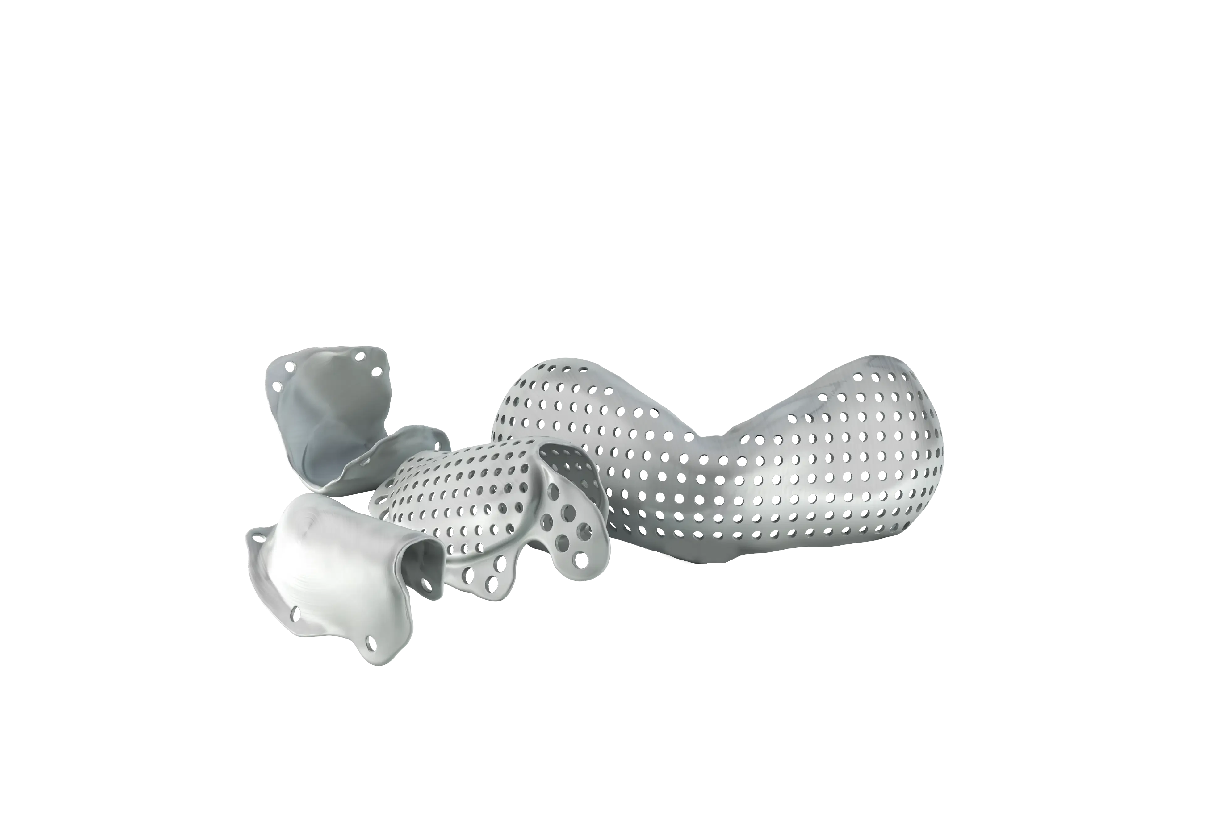 Custom titanium reconstruction plates for 3D MESH procedures