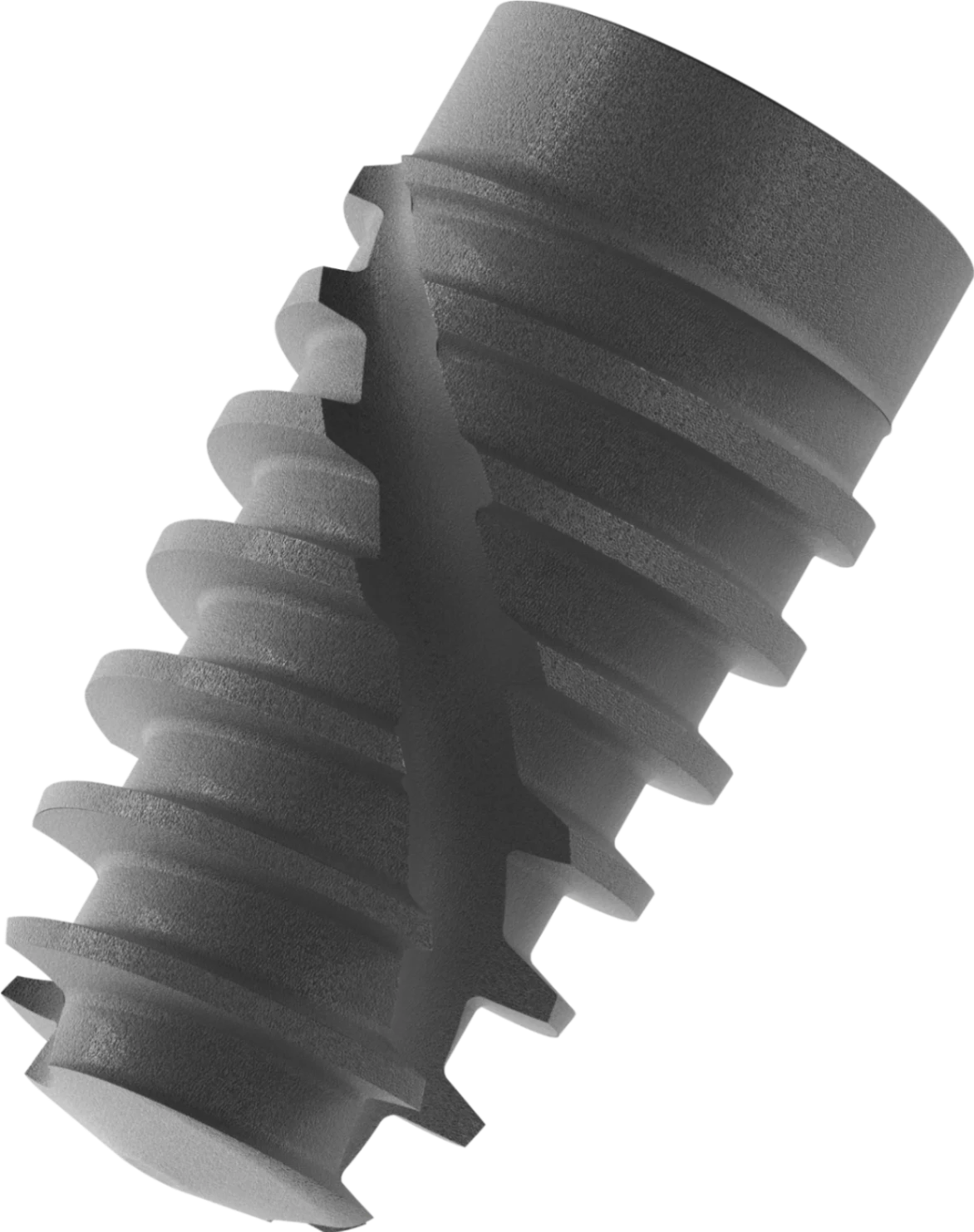 BTK IC+ dental implant back view showing thread detail